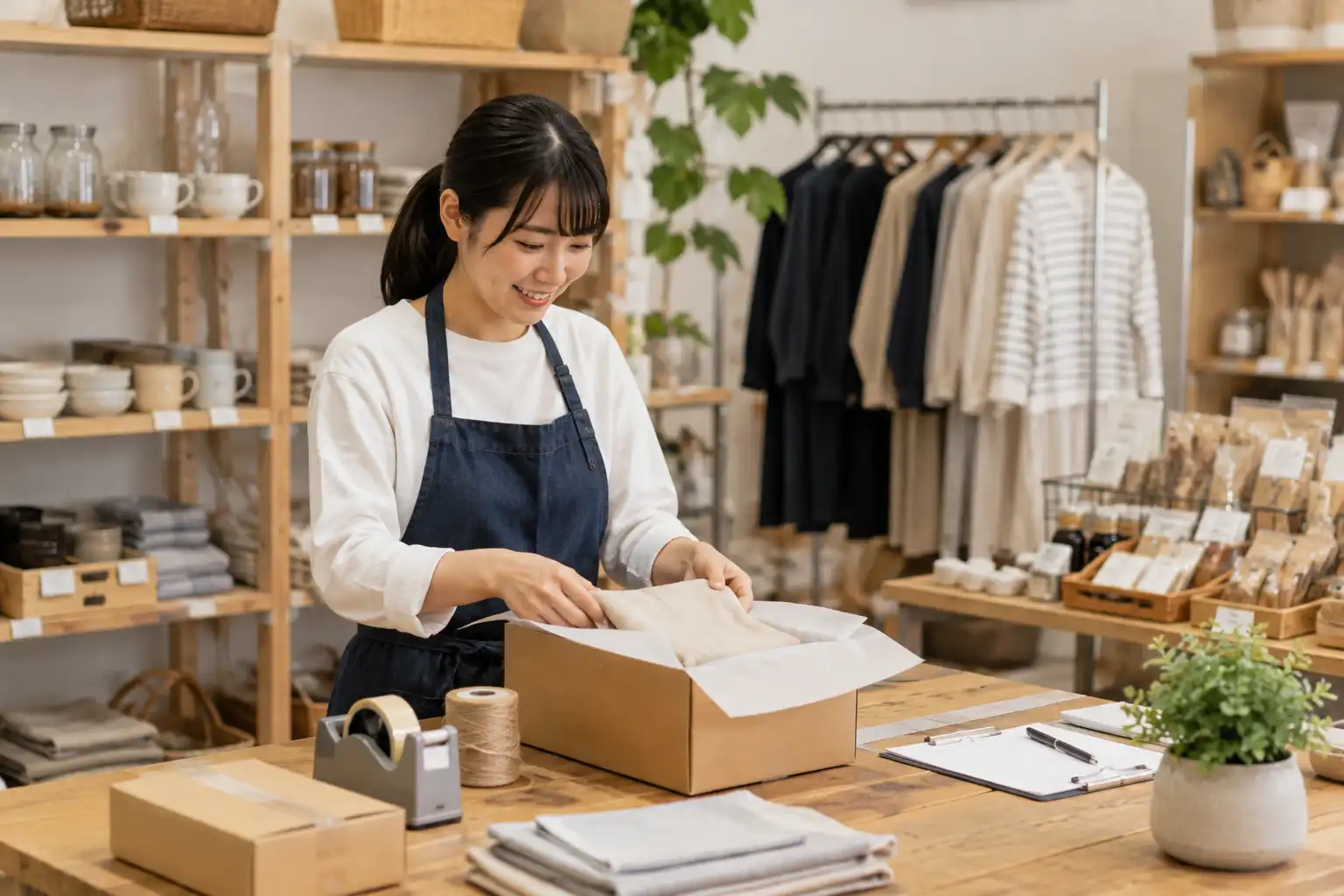 小売事業者が商品情報から配送、サポートまでを整理するイメージ