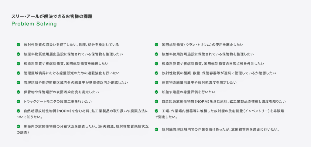 株式会社スリー・アール解決できる課題例